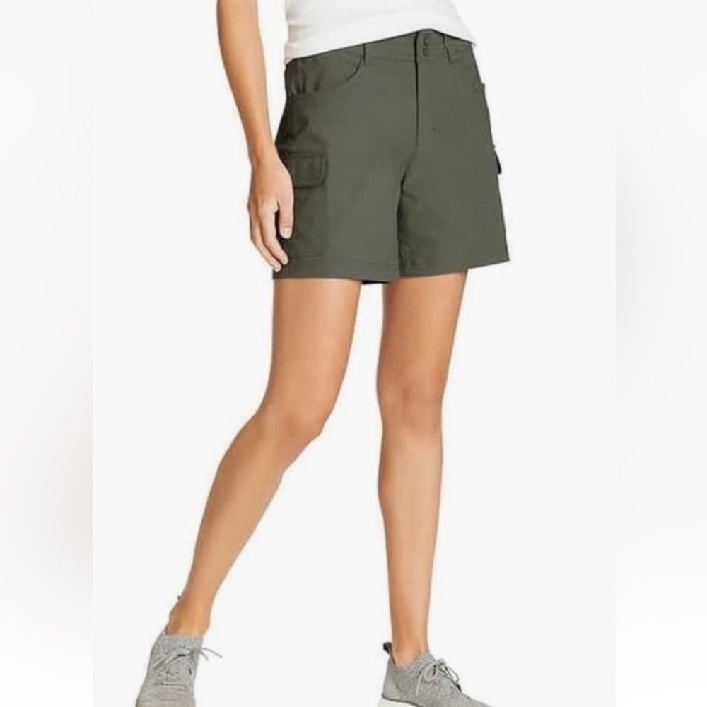 NWT Eddie Bauer Ladies UPF 50+‎ Sun Protection Summer Trail Short green